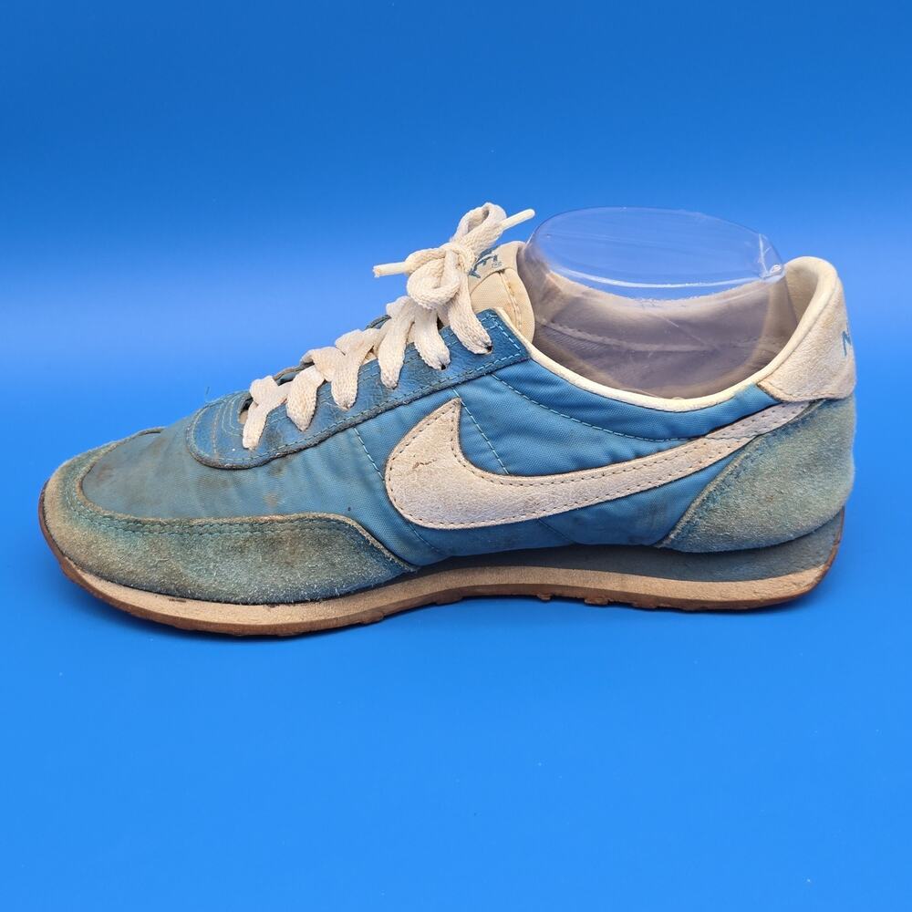 Vintage 1980s Nike Diablo Blue Nylon Suede Sneakers Women’s 7.5 Rep. of Korea - Picture 8 of 14